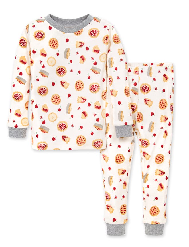 Sweet As Pie Organic Toddler Snug Fit Thanksgiving Pajama