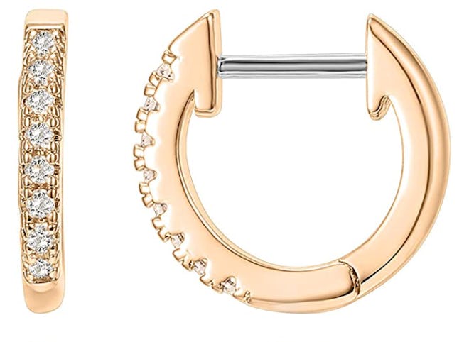 PAVOI Gold Plated Cubic Zirconia Cuff Earrings