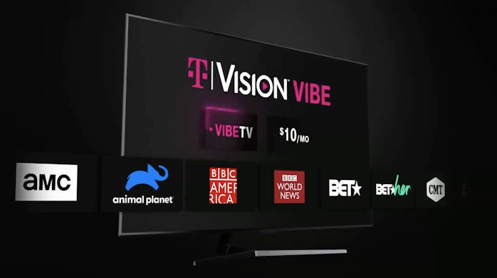 TVision vibe is a new live TV streaming service from T-Mobile.