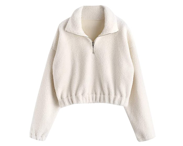 ZAFUL Half Zip Pullover Sweater