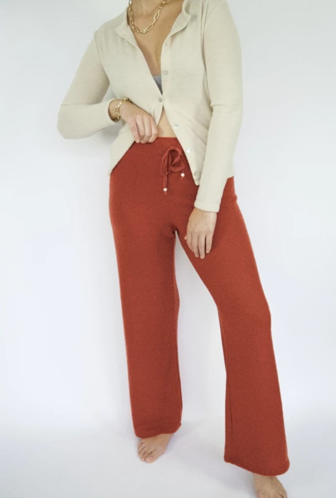 Sweater Cropped Flare Sweatpant