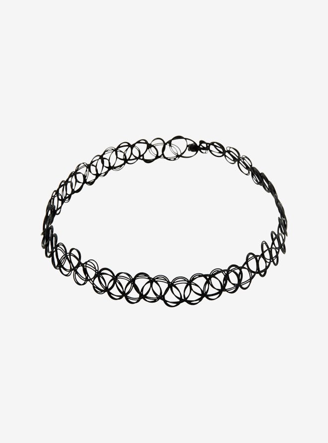 Hot Topic Black Basic Tattoo Choker