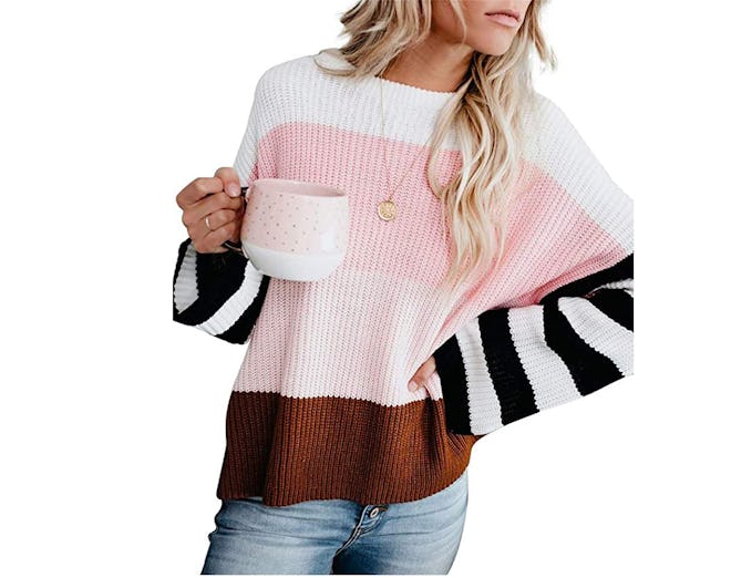 cordat Color Block Oversized Sweater