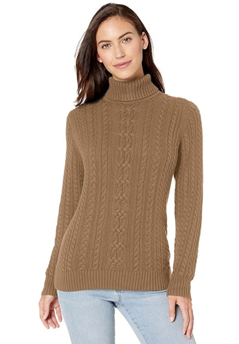 Amazon Essentials Fisherman Cable Turtleneck Sweater