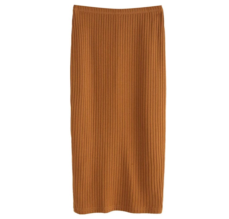 SheIn Ribbed Maxi Skirt