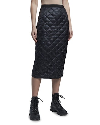 Down Quilted Pencil Skirt