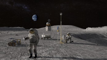 Work on the Moon.