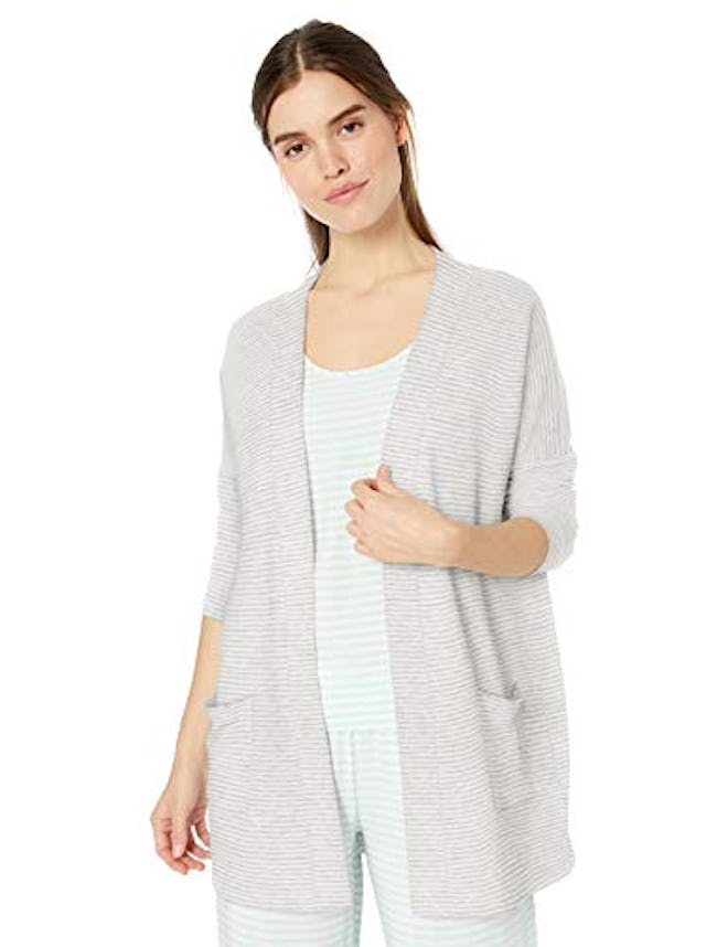 Amazon Essentials  Relaxed Fit Terry Open-Front Cardigan