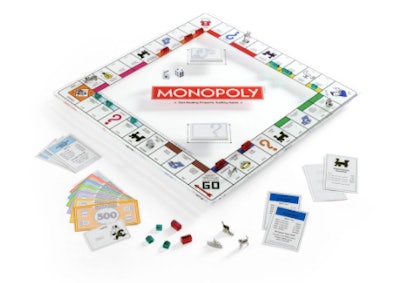 WS Game Company Monopoly Glass Edition 