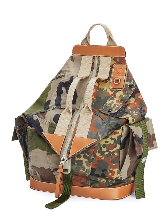 Eye/Loewe/Nature Patchwork Camo Backpack