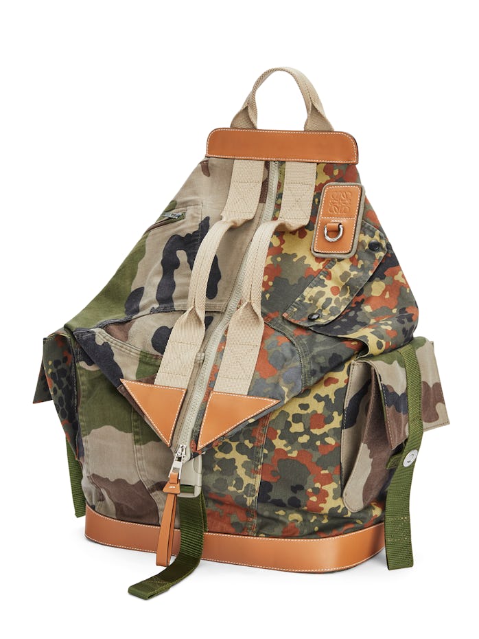 Eye/Loewe/Nature Patchwork Camo Backpack