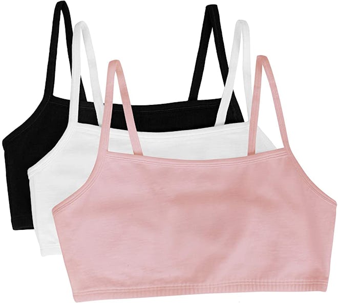 Fruit of the Loom Cotton Pullover Sport Bra (3-Pack)