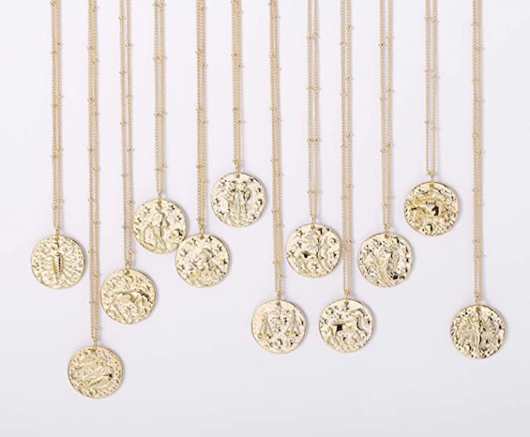 Fremttly Zodiac Coin Necklace