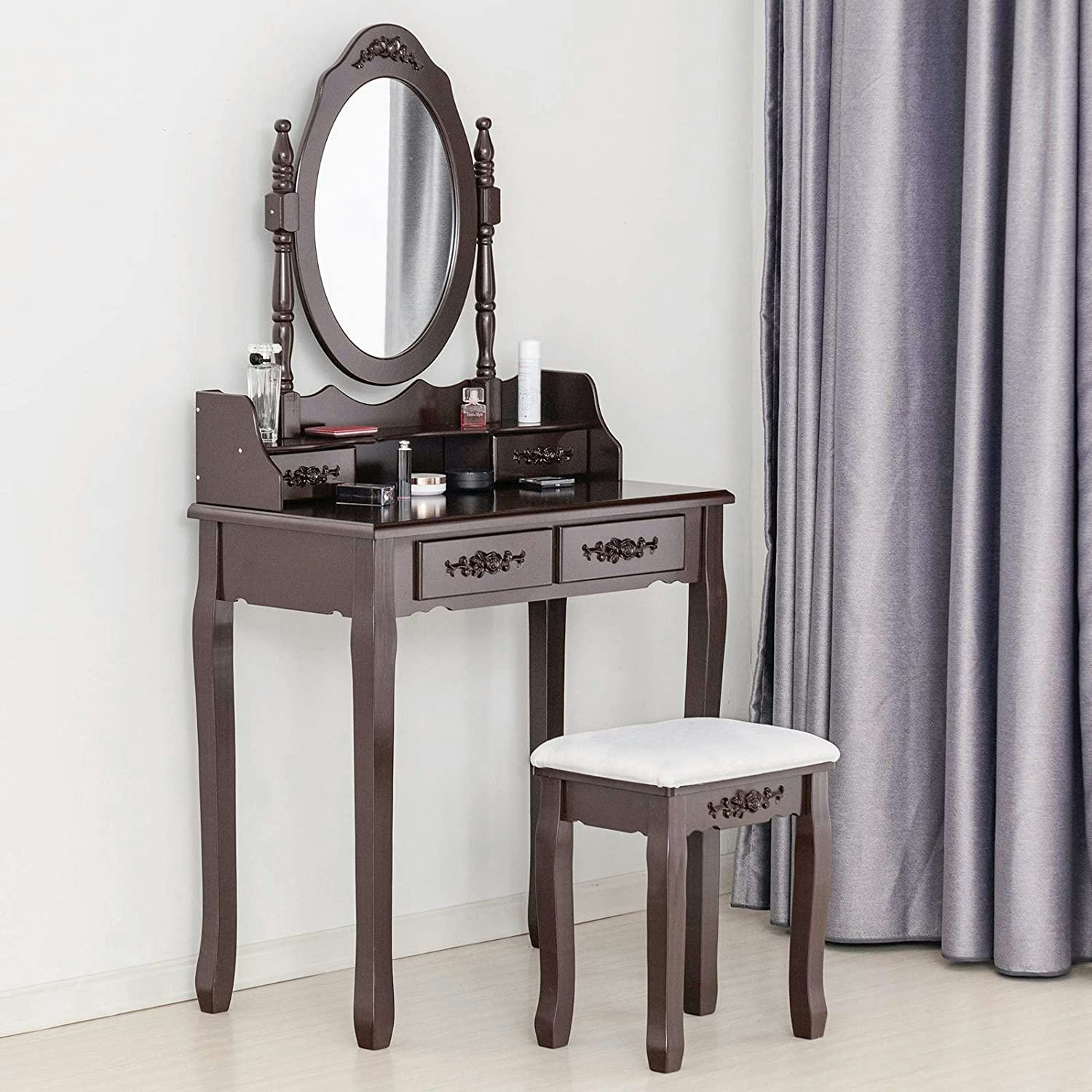 The 8 Best Makeup Vanities With Storage