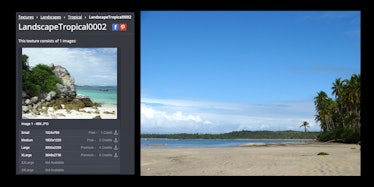 Two beach images used in MrPurpAlot's GTA 6 post