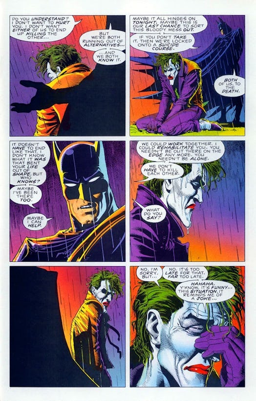 batman the killing joke panel did batman kill joker