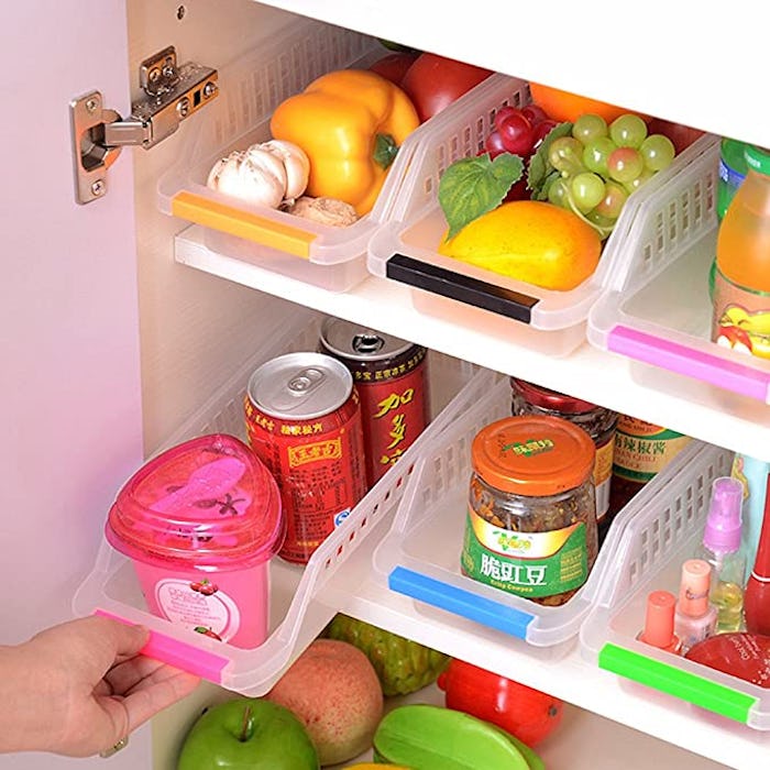 HapiLeap Fridge Drawer Organizers (4-Pack)