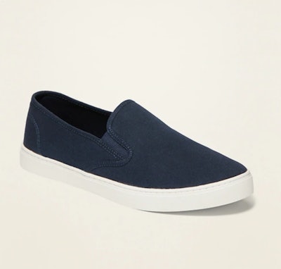 Canvas Slip-Ons for Women in Navy Blue