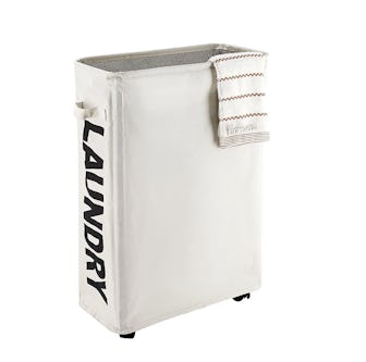 Caroeas Rolling Foldable Laundry Basket