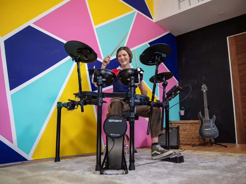 Roland's new V-Drums create acoustic sounds in digital form. 