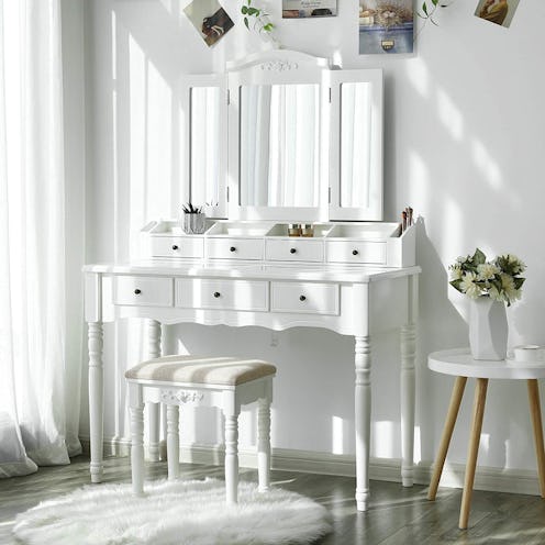 best makeup vanity with storage