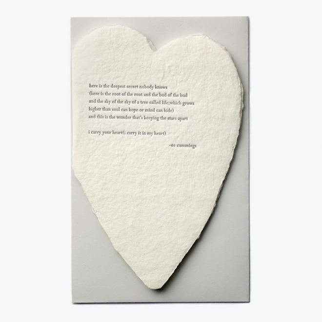 Oblation Papers & Press Single Card Deckled Heart