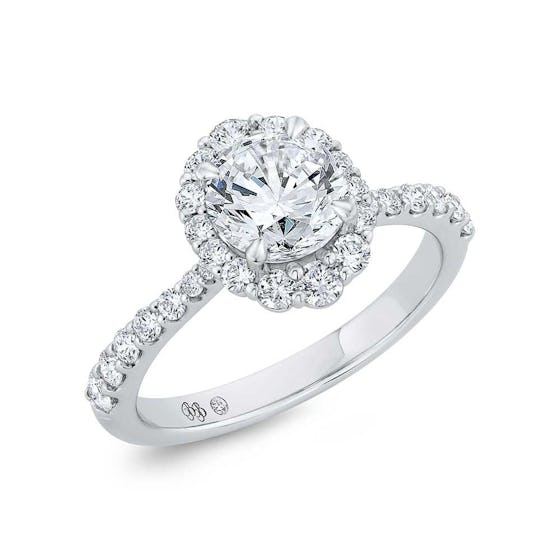 Bella Ponte Diamond Engagement Ring in 14K White Gold