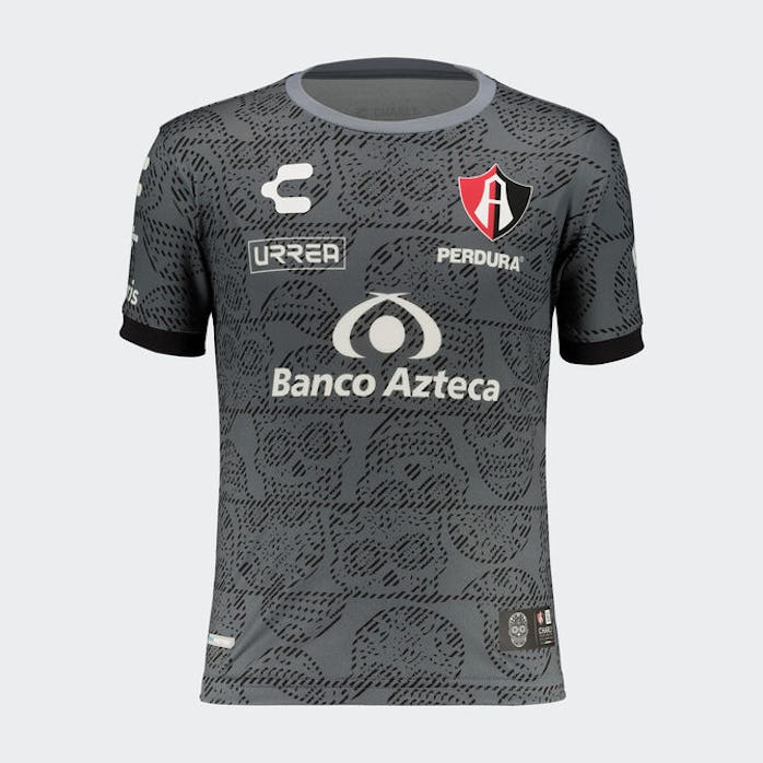 Charly "Dia de Muertos" soccer jersey.