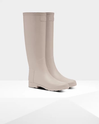 Women's Refined Slim Fit Tall Rain Boots: Draw Grey