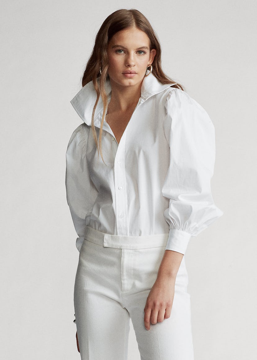 Oversize Cotton Broadcloth Shirt