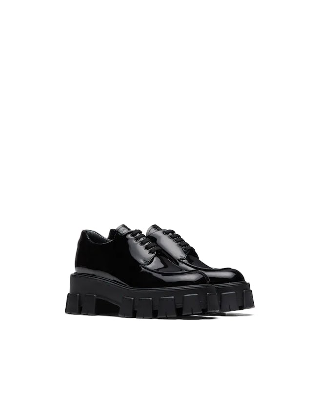 Monolith Patent Leather Lace-Up Shoes
