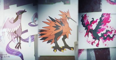 Pokémon Legendary Birds Articuno Zapdos Moltres Sword and Shield Crown Tundra