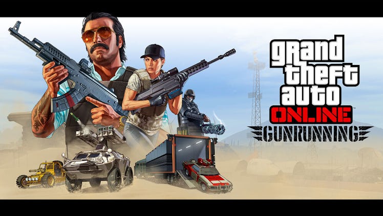 GTA The Gunrunning Cover illustration