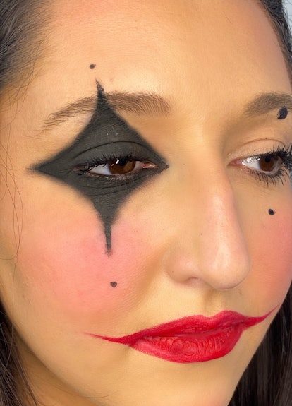 A clown is a classic Halloween makeup look. 