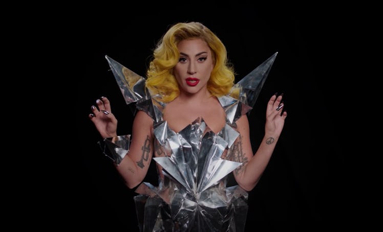 Lady Gaga revived her most iconic looks for a voting PSA video.