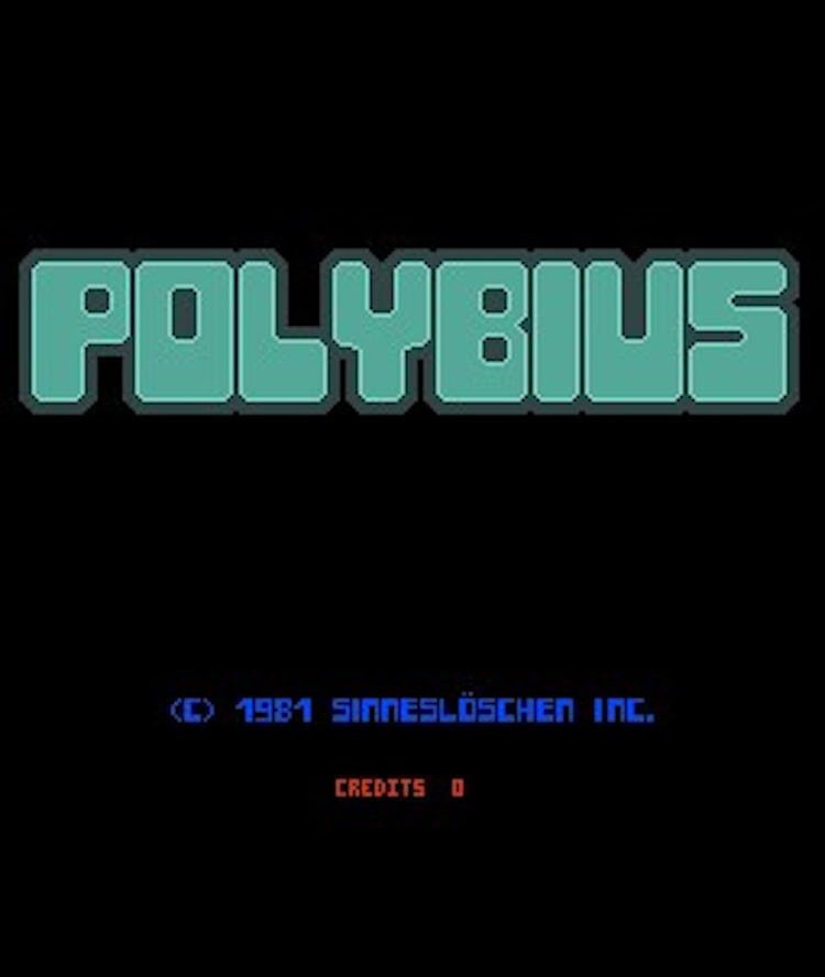 A supposed screenshot of Polybius