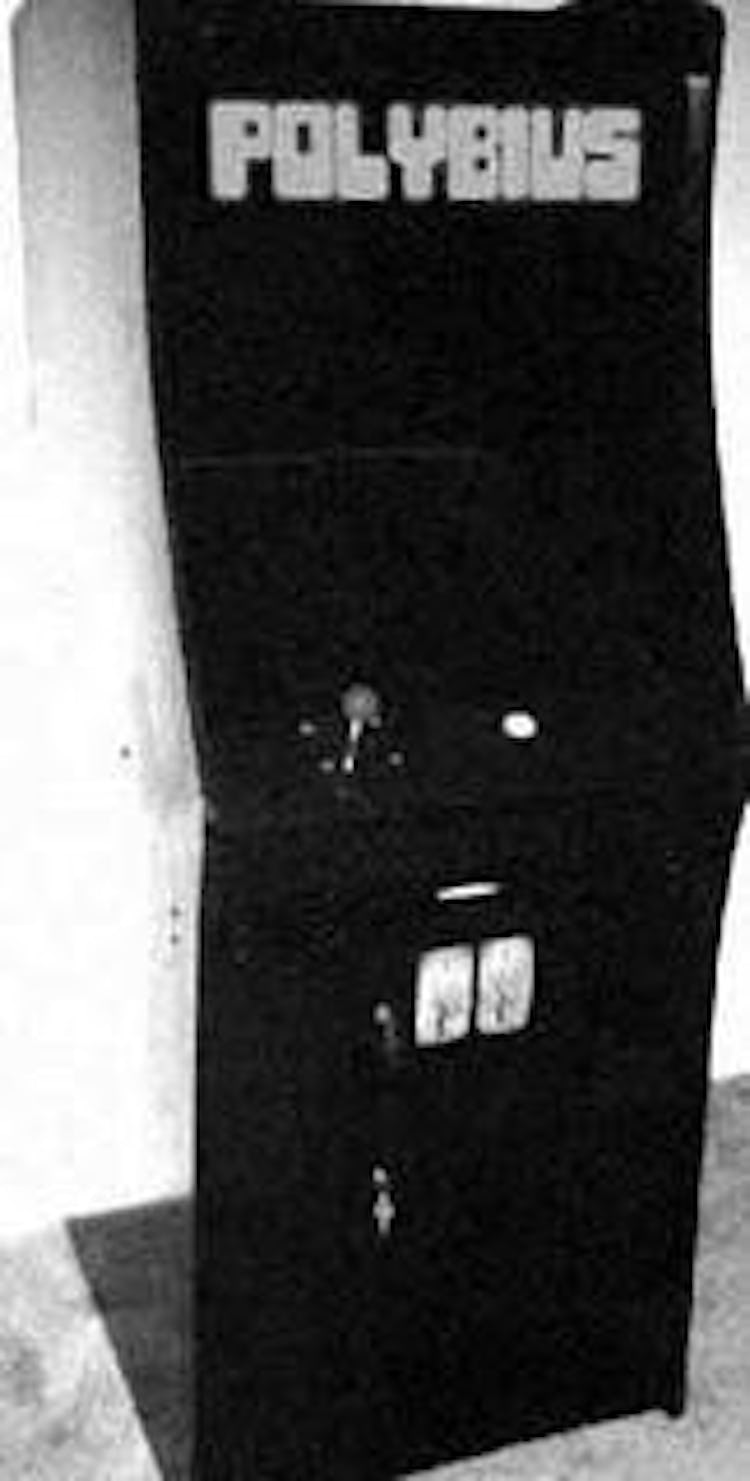 A photo of a supposed Polybius cabinet.