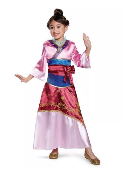 Kids' Deluxe Disney Princess Mulan Halloween Costume Dress