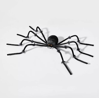 Large Black Plush Spider Halloween Decorative Prop
