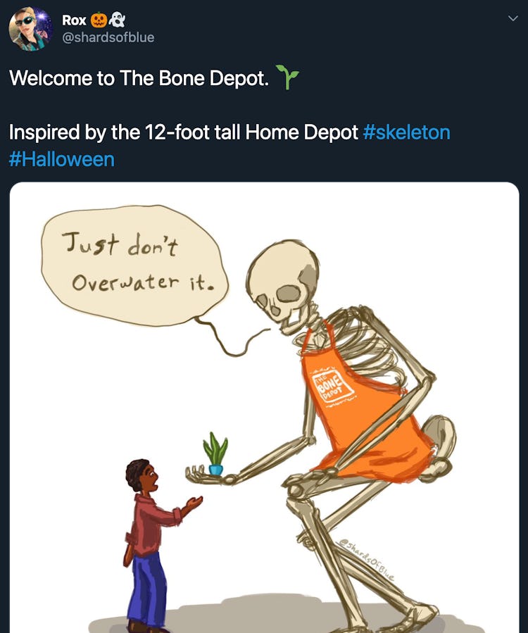 "Welcome to The Bone Depot. Inspired by the 12-foot tall Home Depot"