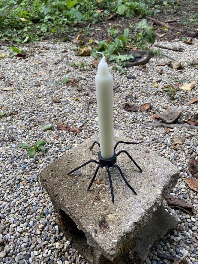 Scrap Spider Candle Holder