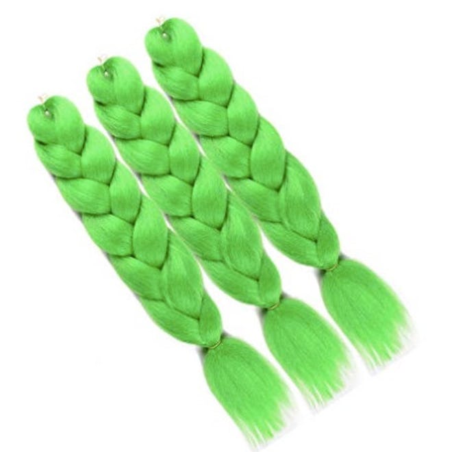 Neon Green Kanekalon Braiding Hair