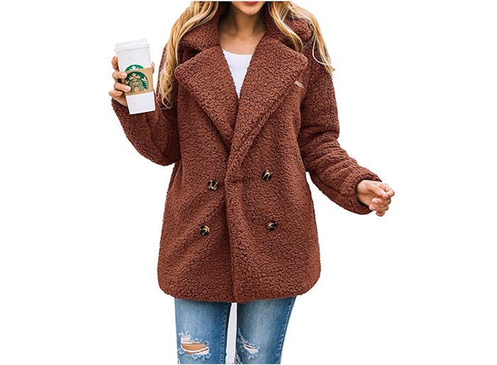 PRETTYGARDEN Long Sleeve Oversized Coat Jacket