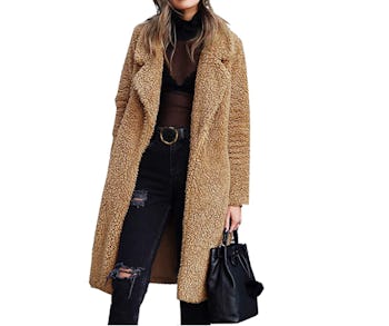 Angashion Fuzzy Fleece Jacket