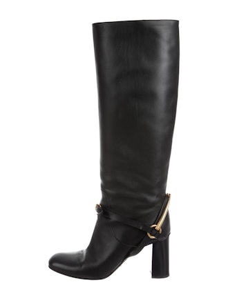 Leather Knee-High Boots