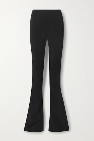 Stretch-Crepe Flared Pants 