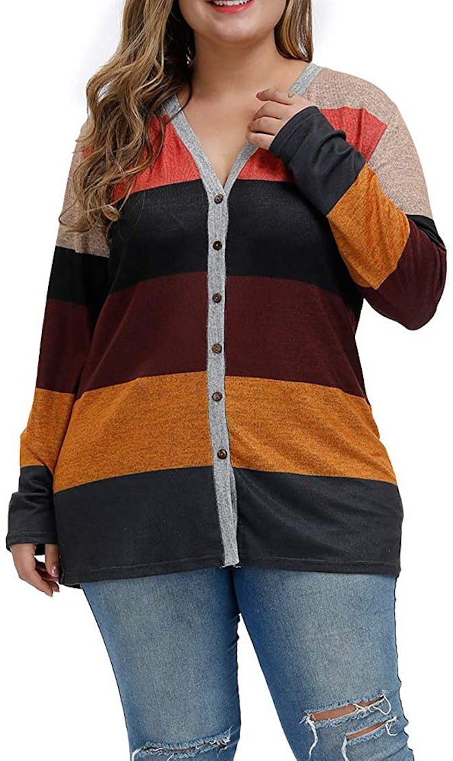 Allegrace Color-Block Cardigan