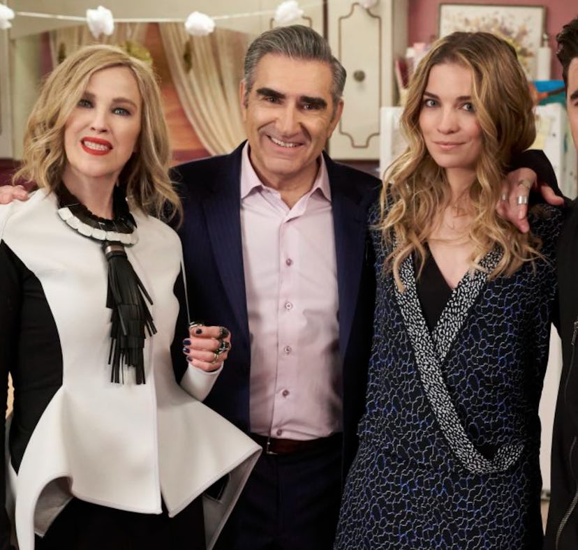 Catherine O'Hara, Eugene Levy, Annie Murphy and Daniel Levy star in "Schitt's Creek."