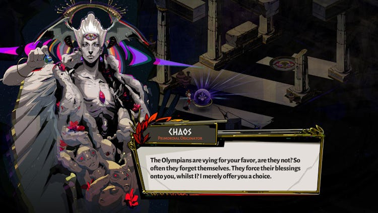 A screenshot of Chaos from Hades.