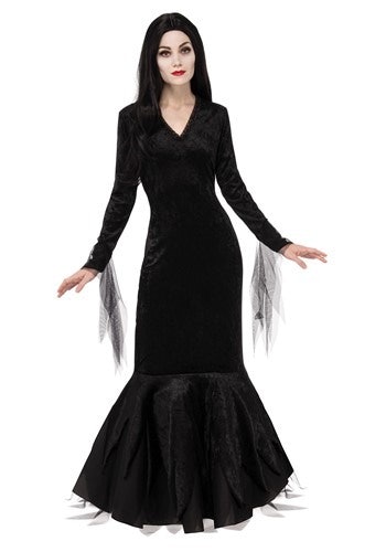 halloween costume long black dress